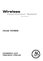 Acoustic Research AW-822 - Owners Manual